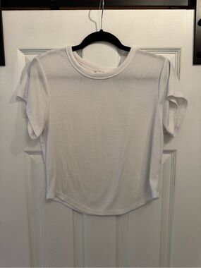 Old Navy white ribbed short sleeve